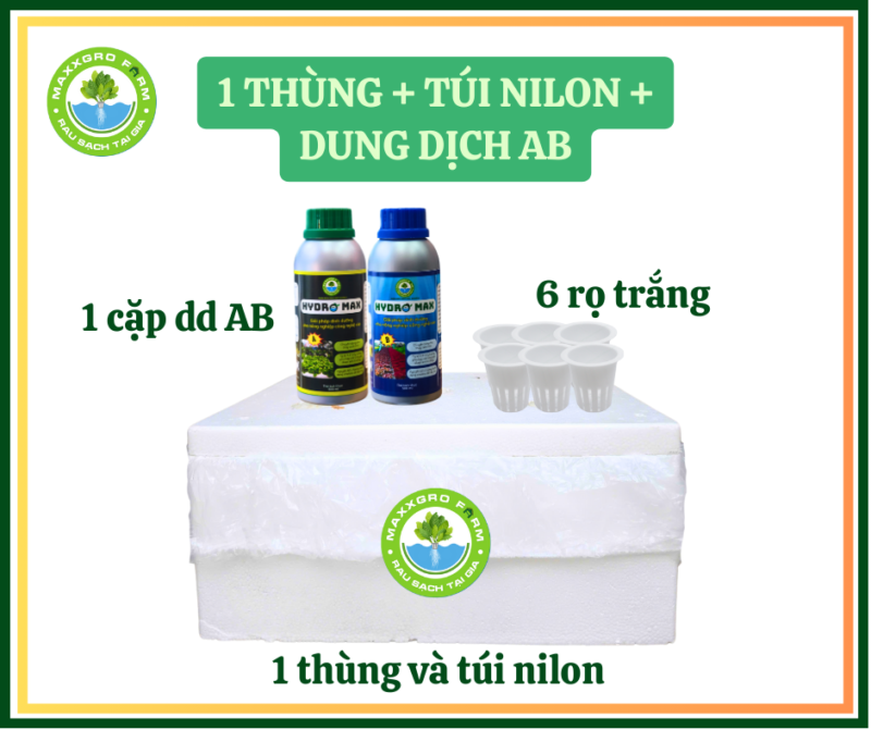 Kit 1 thùng trồng - có AB