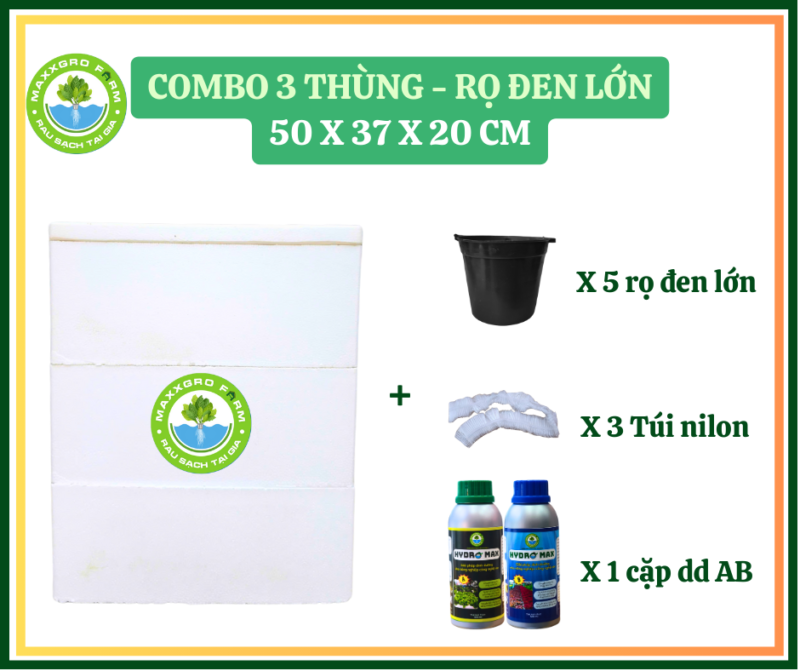 Kit 3Thùng - Có  AB - Rọ lan